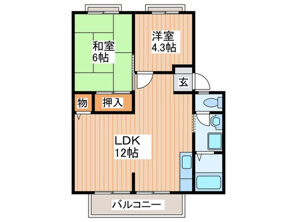 ルミエールＥ棟の物件間取画像